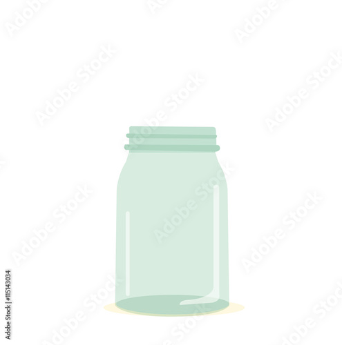 leeres offenes Glas -  Vektor