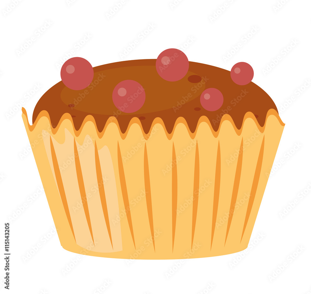 Muffin Vektor freigestellt Muffin Vektor freigestellt