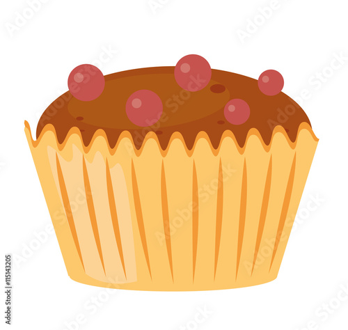 Muffin Vektor freigestellt