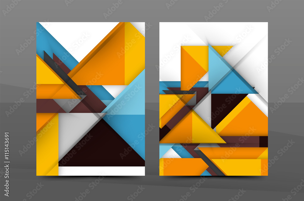 Geometric abstract background Stock Vector | Adobe Stock