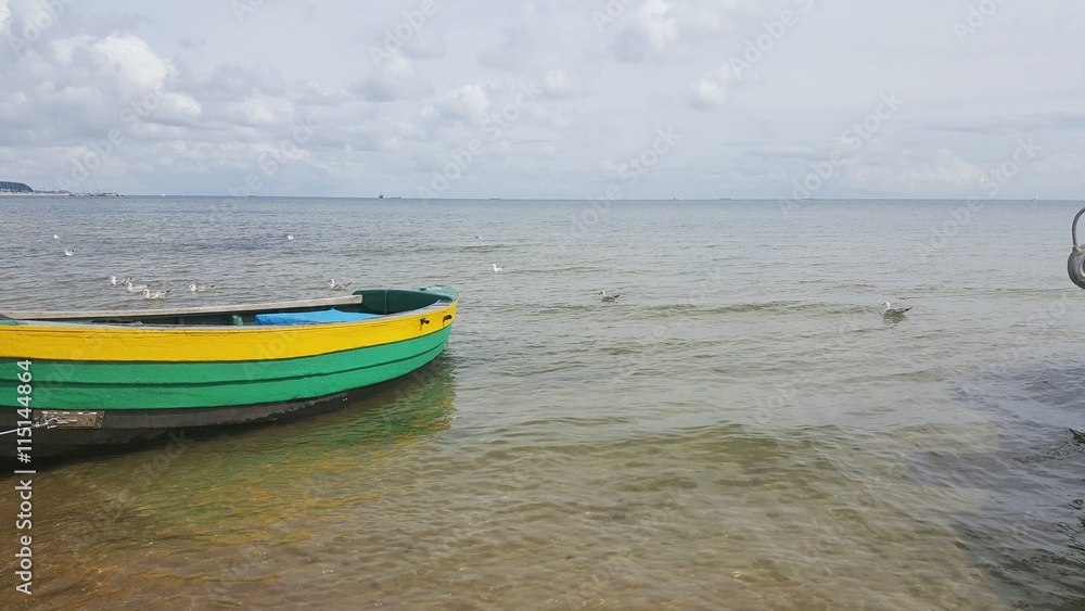 Naklejka premium Łódź