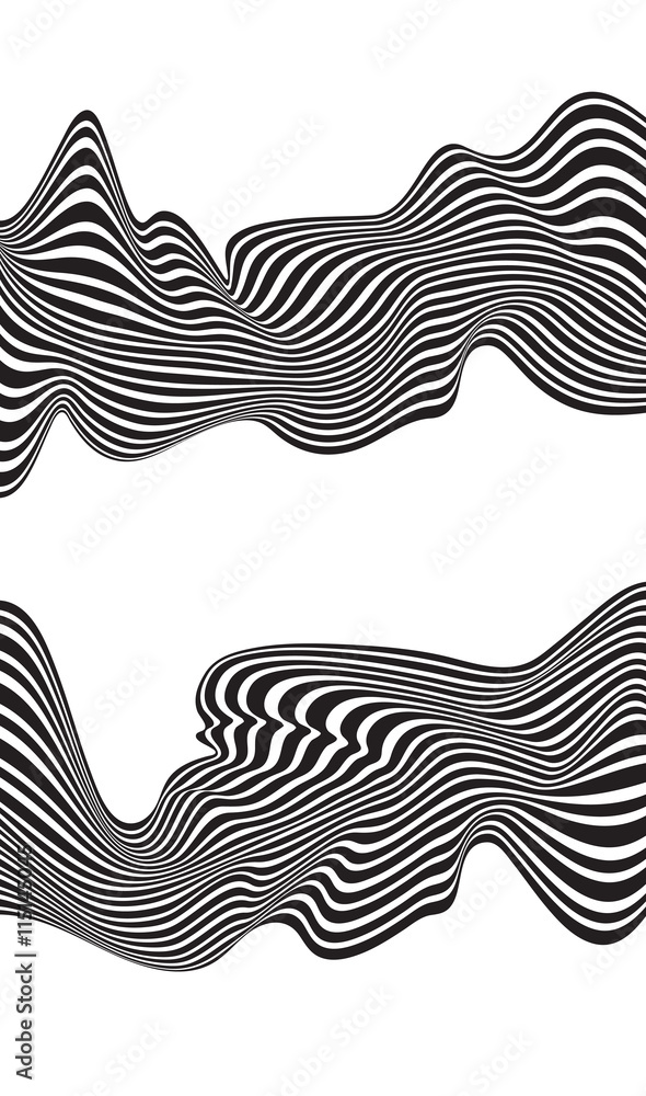 optical art background wave design black and white optical art background wave design black and white