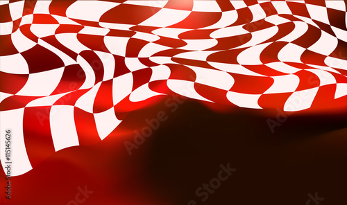 race background checkered flag wave design