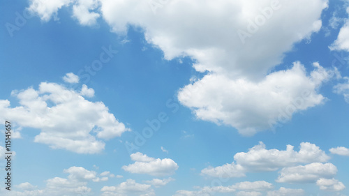 white clouds on light blue sky