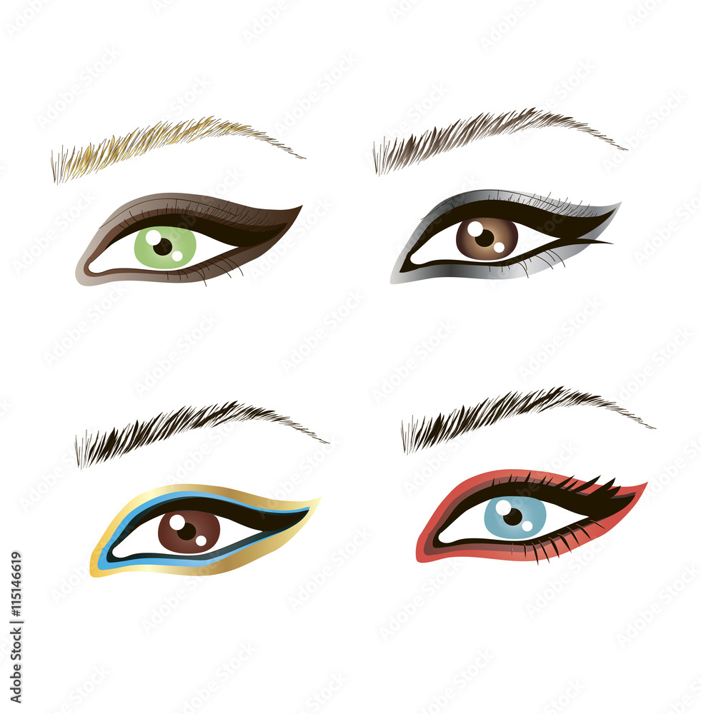 Eyes design vector art Eyes design vector art