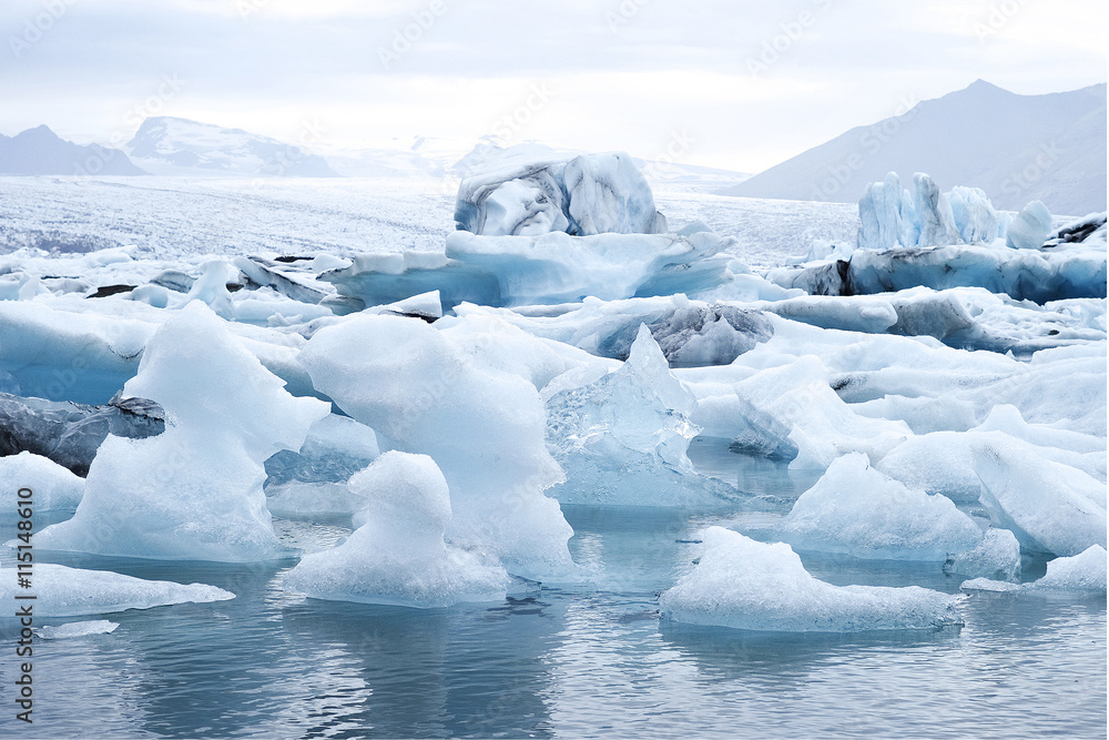 Jokulsarlon is a large glacial lake in southeast Iceland Jokulsarlon is a large glacial lake in southeast Iceland
