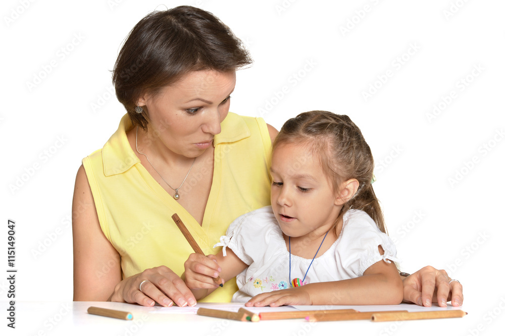  Mother and daughter 