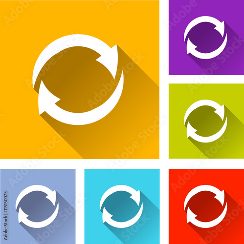 rotating arrows icons