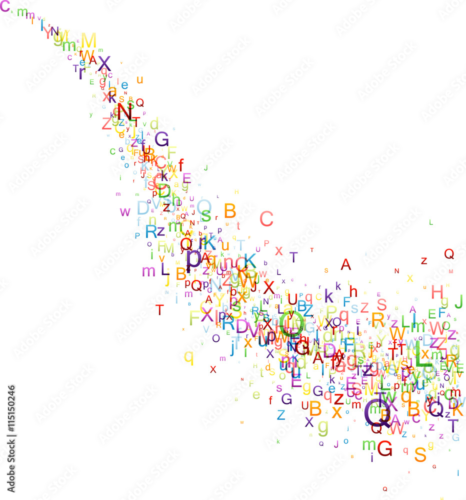 Background with letters. Background with letters.