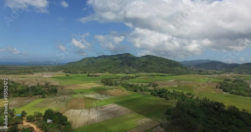 Wallpaper Mural landscape of the Philippine Islands Palawan Island in El Nido area of the village aerial view Torontodigital.ca