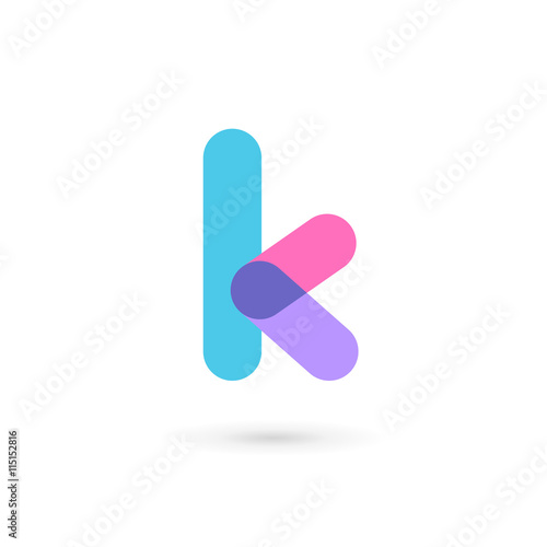 Letter K logo icon design template elements