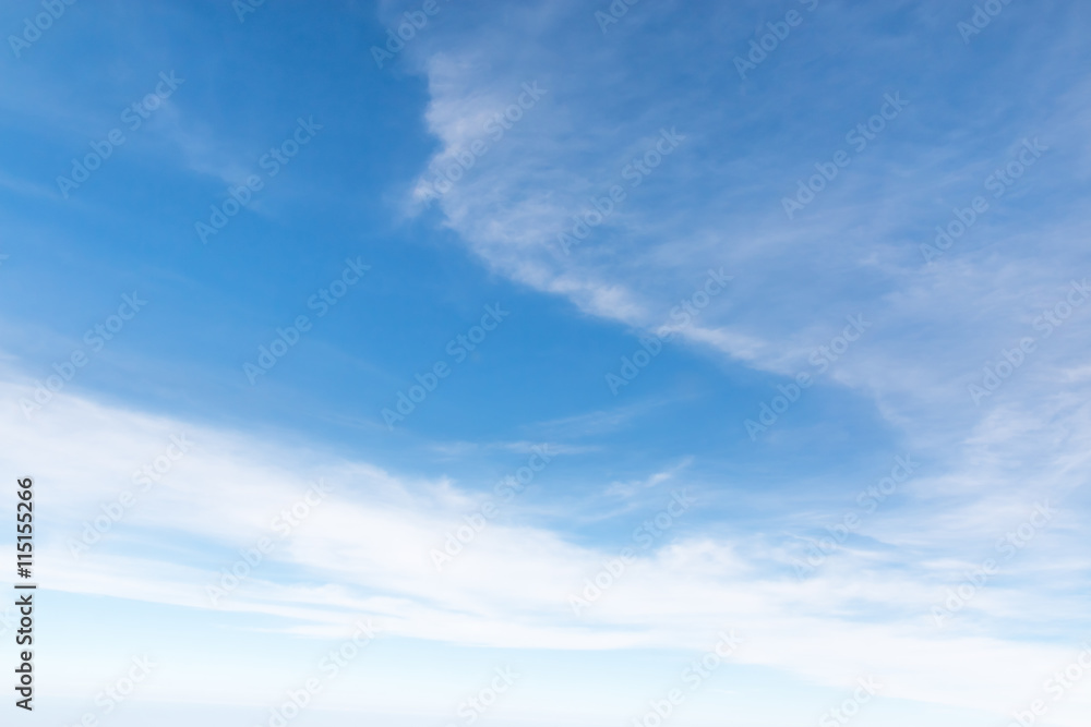 Cloudscape Blue sky and white cloud - obrazy, fototapety, plakaty 