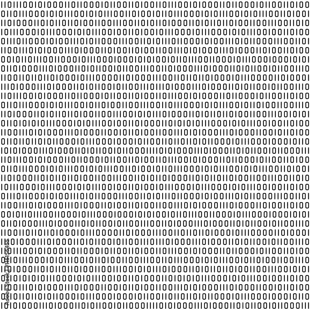 binary code black and white