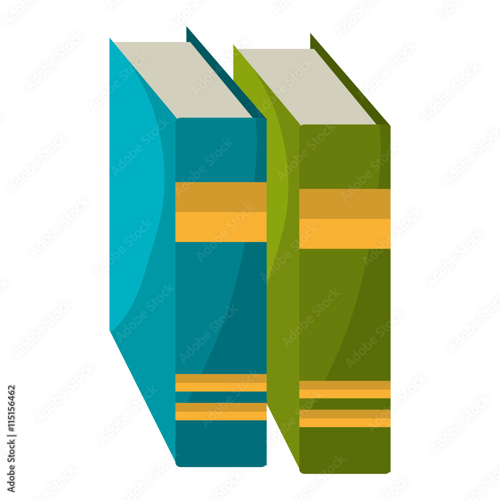 Education and books graphic design, vector illustration isolated icon. Education and books graphic design, vector illustration isolated icon.