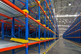 Storage shelf in warehouse distribution center