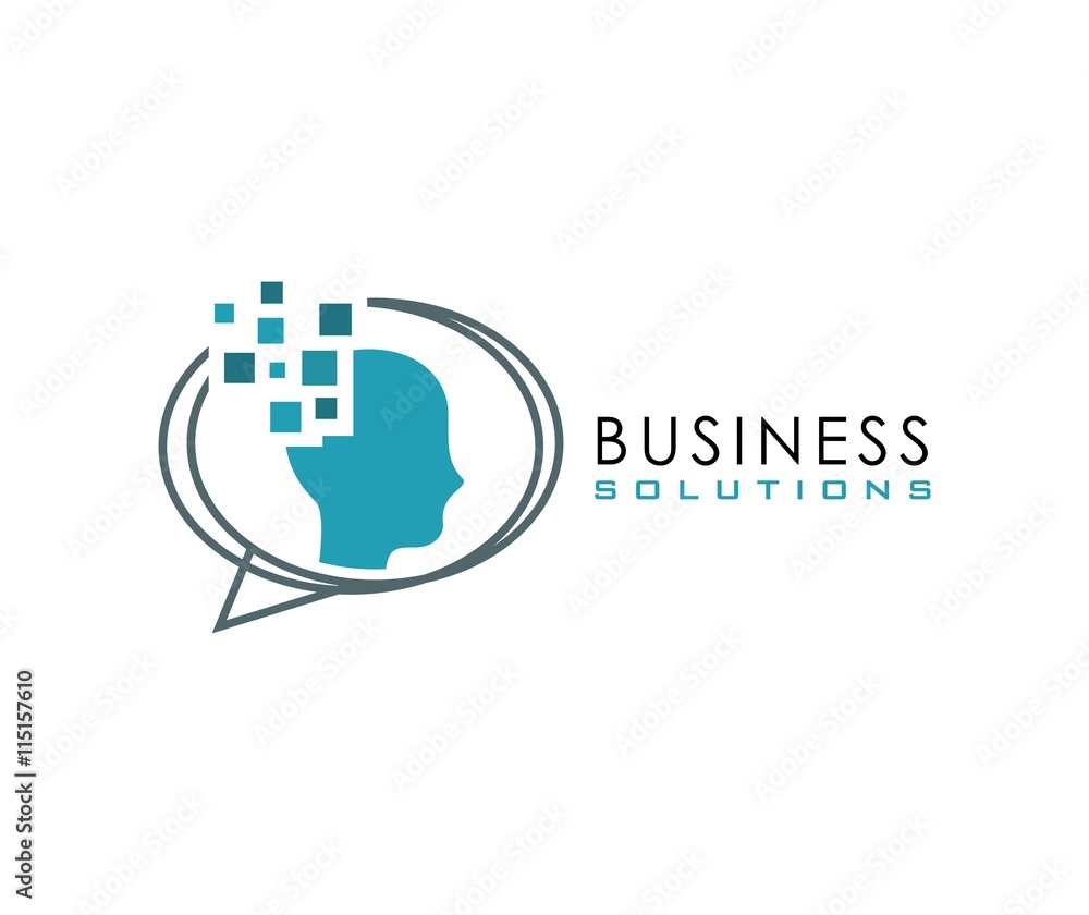 Fototapeta premium Chat logo