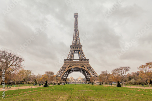 Holiday in France - Eiffel Tower during winter Christmas © keongdagreat