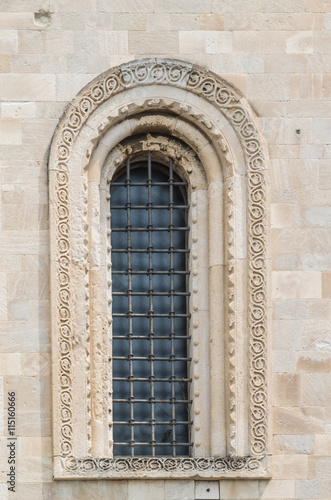 Details on the cathedral  of di San Ciriaco in Ancona  Italy