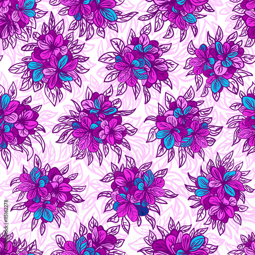Vector seamless floral pattern