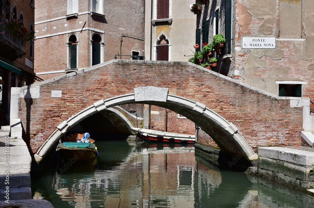 Santa Maria Nova bridge in Venice