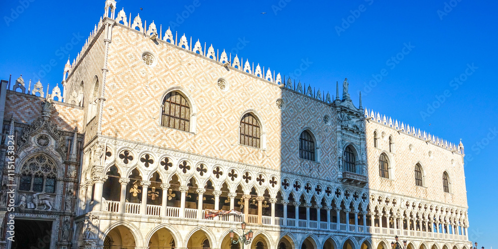 Famous Doge s Palace in Venice - Palazzo Ducale at St Marks Square Famous Doge s Palace in Venice - Palazzo Ducale at St Marks Square