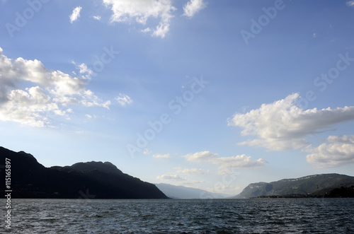 Bourget lake and mountains © fullempty