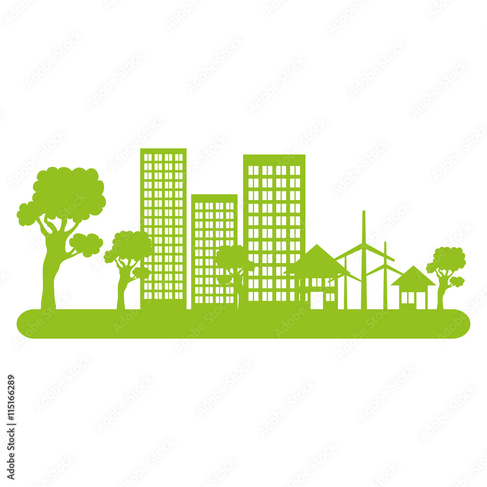 Renewable energy eco theme design, vector illustration graphic design.