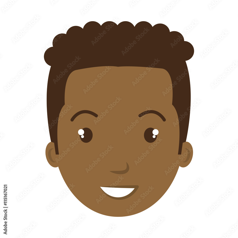 Young male profille cartoon, isolated icon vector illustration graphic. Young male profille cartoon, isolated icon vector illustration graphic.