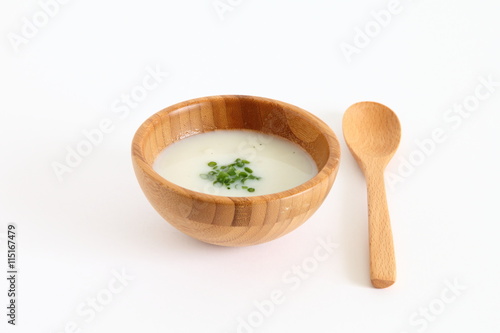 French Traditional Cold Potato Soup 