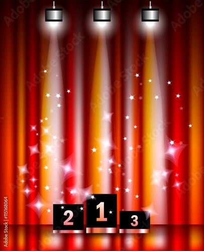 Illumination winners stage podium