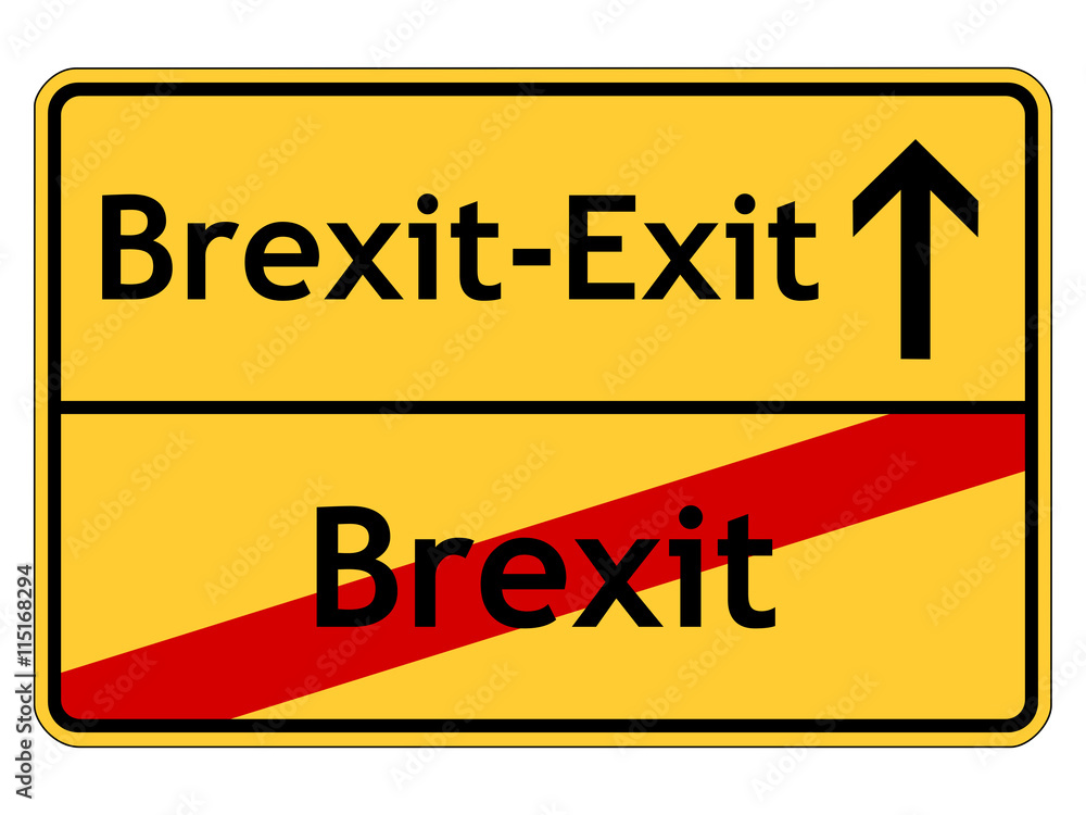 Fototapeta premium Brexit-Exit statt Brexit