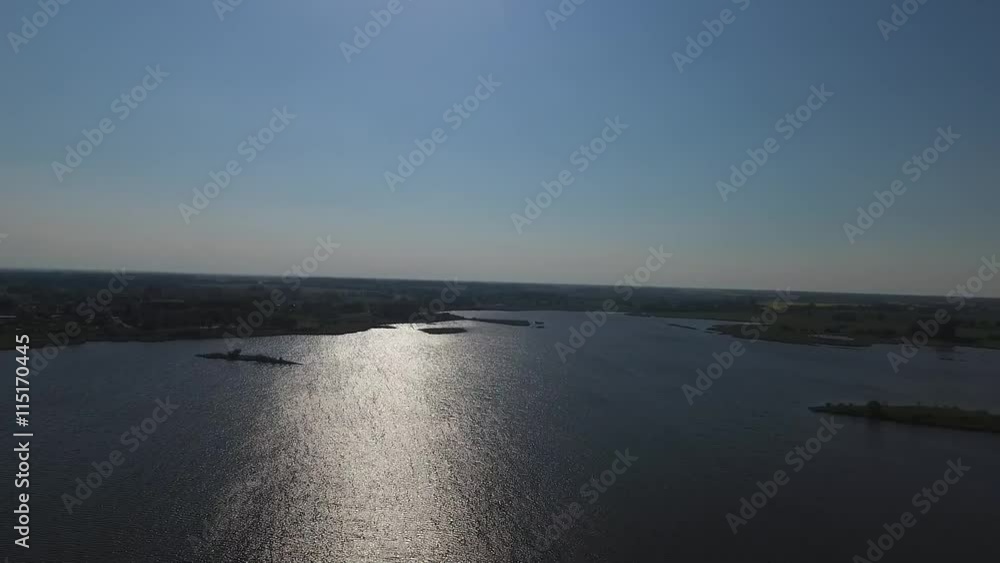 flight over vorpommern - germany by drone