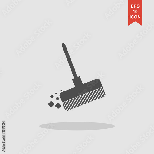 Broom vector icon