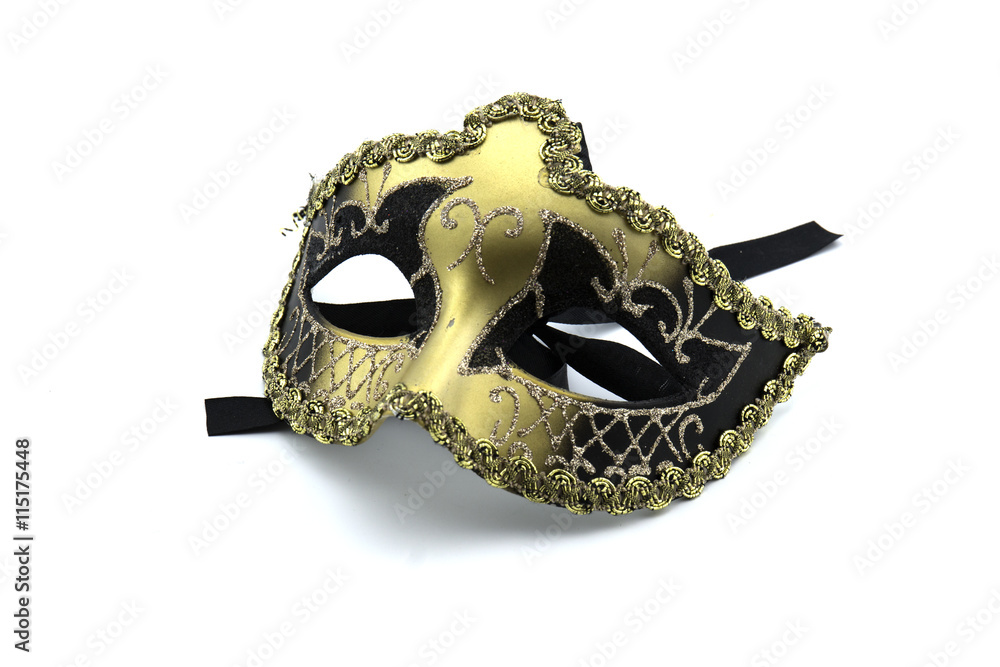Naklejka premium Beautiful masks Carnival of Venice , isolated