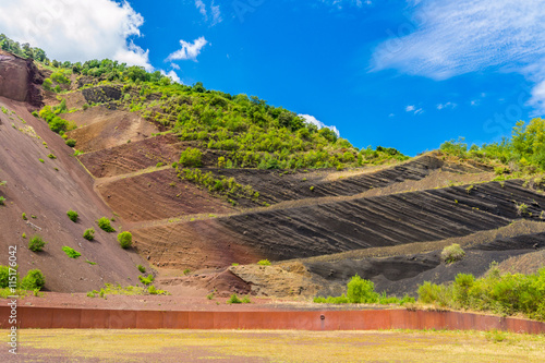 Wonderful volcano of Croscat, in the province of Garrotxa (Catalonia, Spain) photo