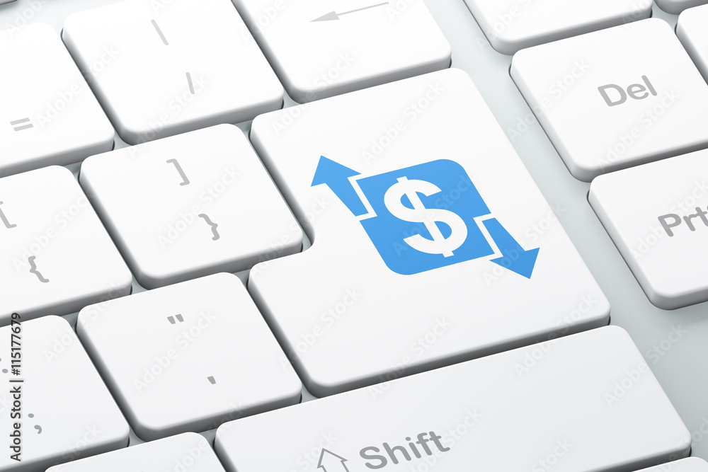 Finance concept: Finance on computer keyboard background Finance concept: Finance on computer keyboard background