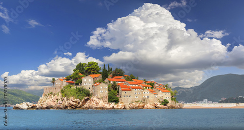 The island of Sveti Stefan. Montenegro. photo