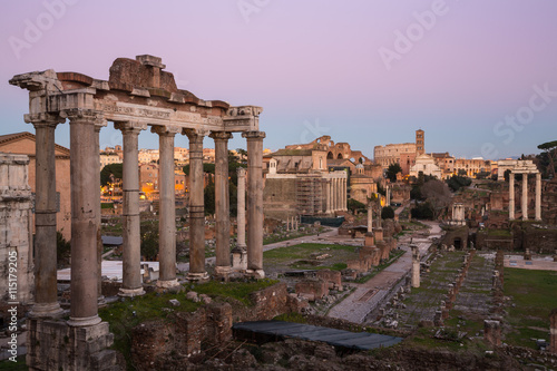 The Roman Forum in Rome, Italy 