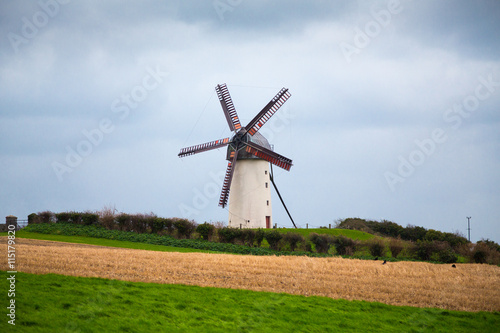 A windmill in Skerries, Co. Dublin, Ireland 
