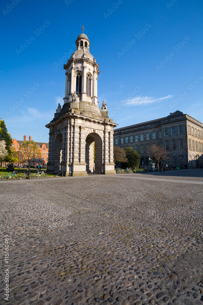 The campanile in Trinity College, Dublin, Ireland
