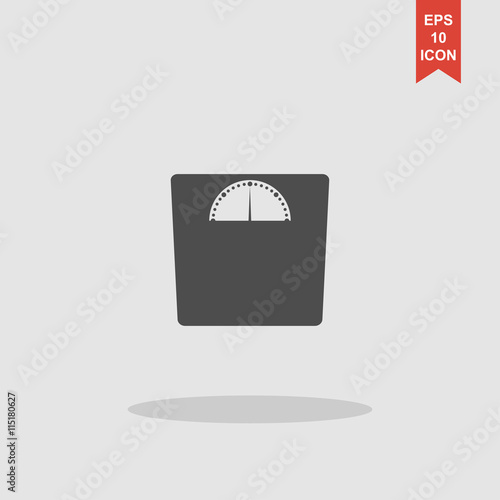 weighting icon. Flat design style.