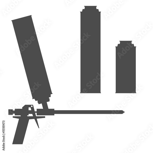 The construction tool - the gun for polyurethane foam