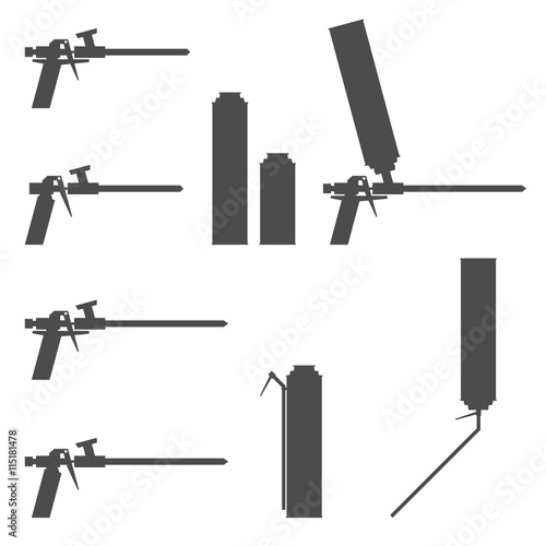 The construction tool - the gun for polyurethane foam