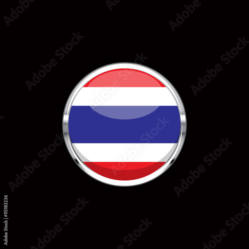 Free Download Vector flat style Thailand state flag. Official design of thai flag. Symbol of Thailand. Independence day, national holiday, web site button. vector illustration template. Add text for any event - GFXLoad