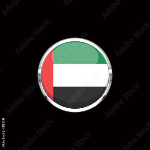 Free Download Vector flat style United Arab Emirates state flag. Official design of arabic flag. Symbol with horizontal stripes. Independence day, holiday, web site button. vector illustration template - GFXLoad