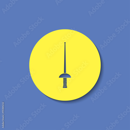 rapier epee vector icon