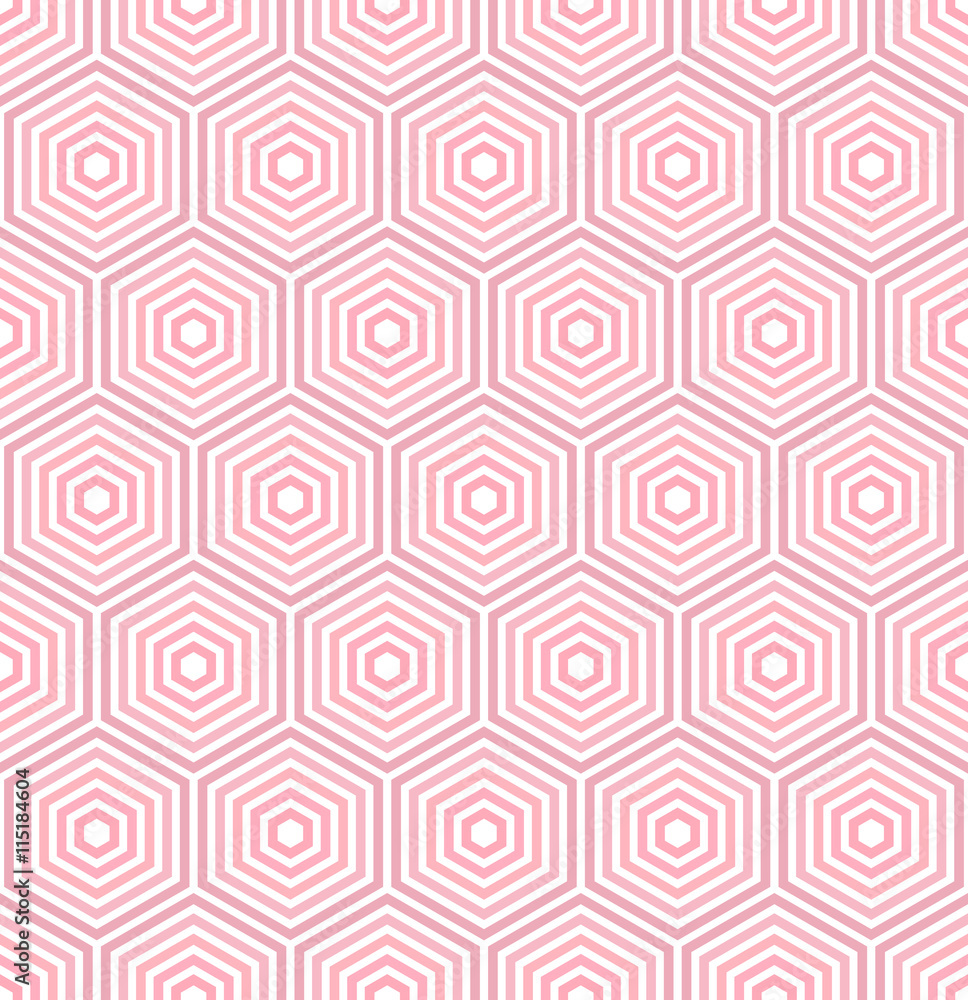 Seamless Abstract Pattern With Hexagons