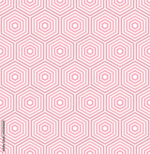 Seamless Abstract Pattern With Hexagons