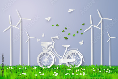 bicycle in the field