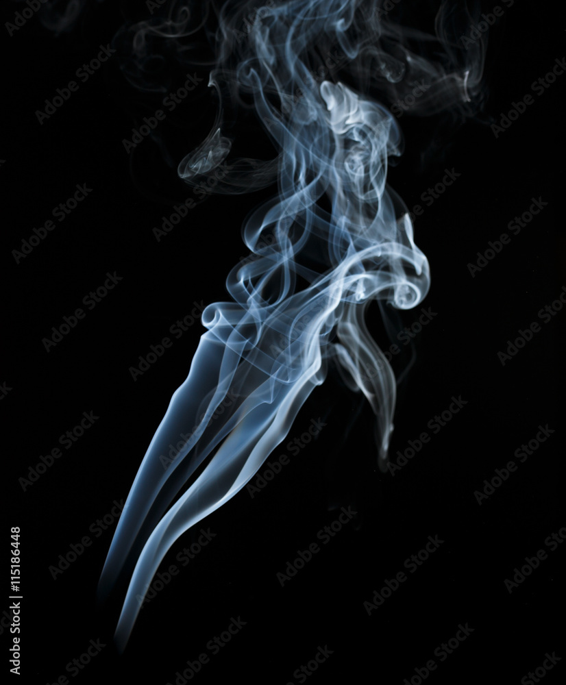 Abstract light smoke on dark background Abstract light smoke on dark background